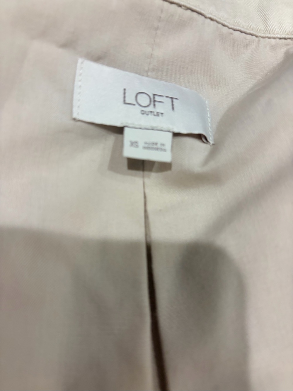 LOFT Cream Button-Front Utility Jacket - Picture 3 of 4